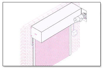 roller shutter sketch